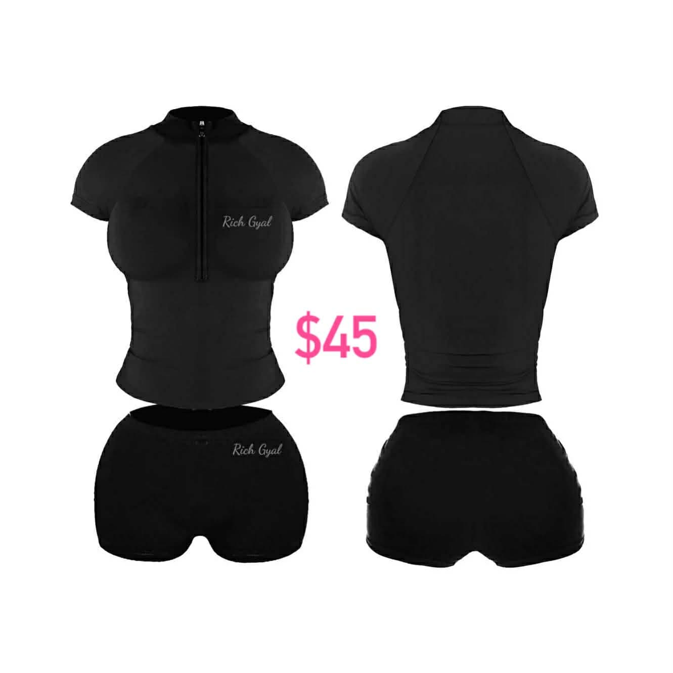 Rich Gyal Zip Set – Black